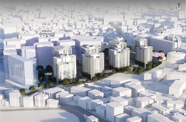 용산 청화아파트 예상 조감도