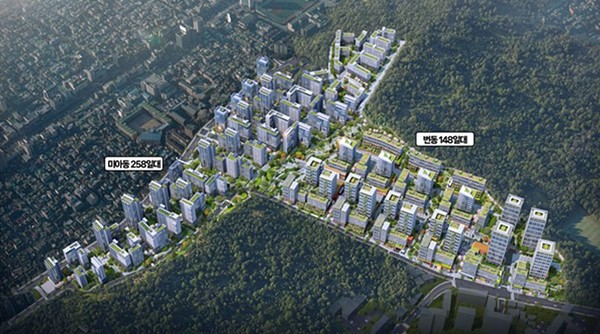 미아동 258, 번동 148 일대 예상 조감도