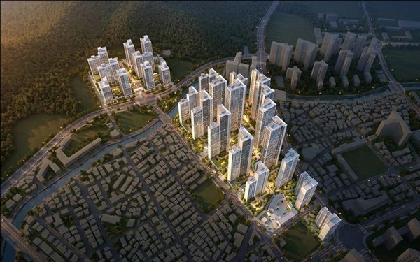 마천1구역 예상 조감도