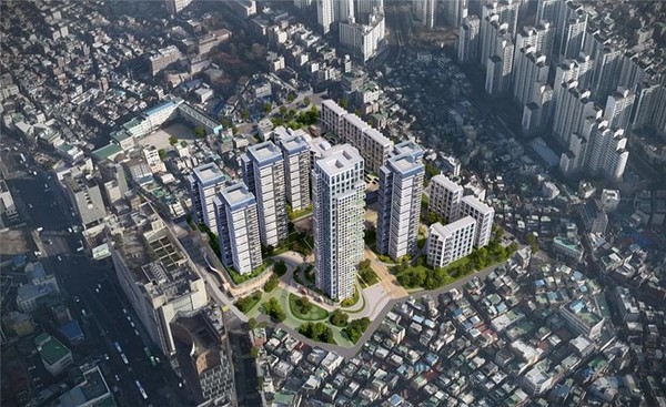 미아동 75번지 일대 예상 조감도